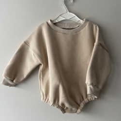 Sweater-bodysuit in beige